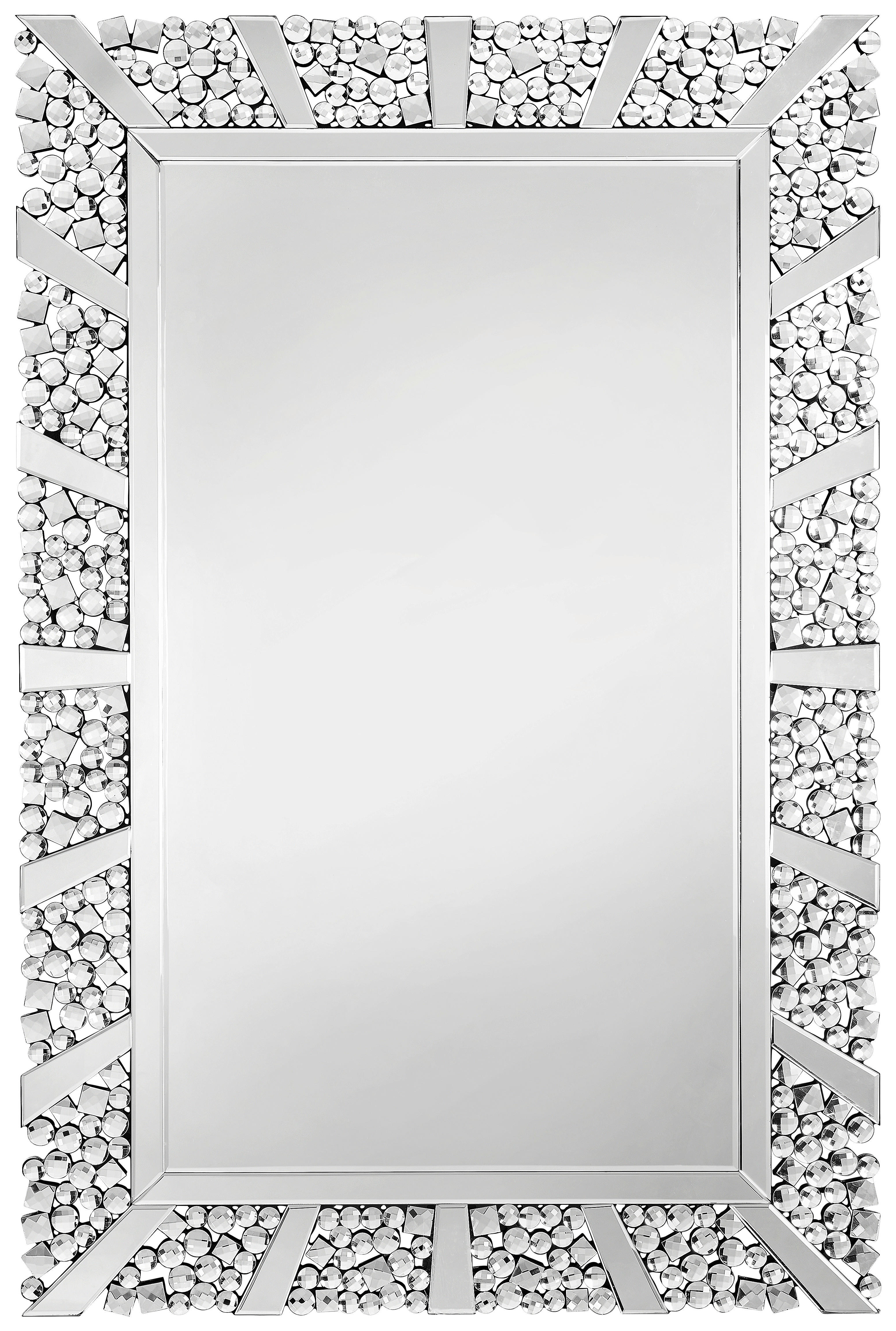 Xora NÁSTĚNNÉ ZRCADLO 120/80/2 cm - barvy stříbra