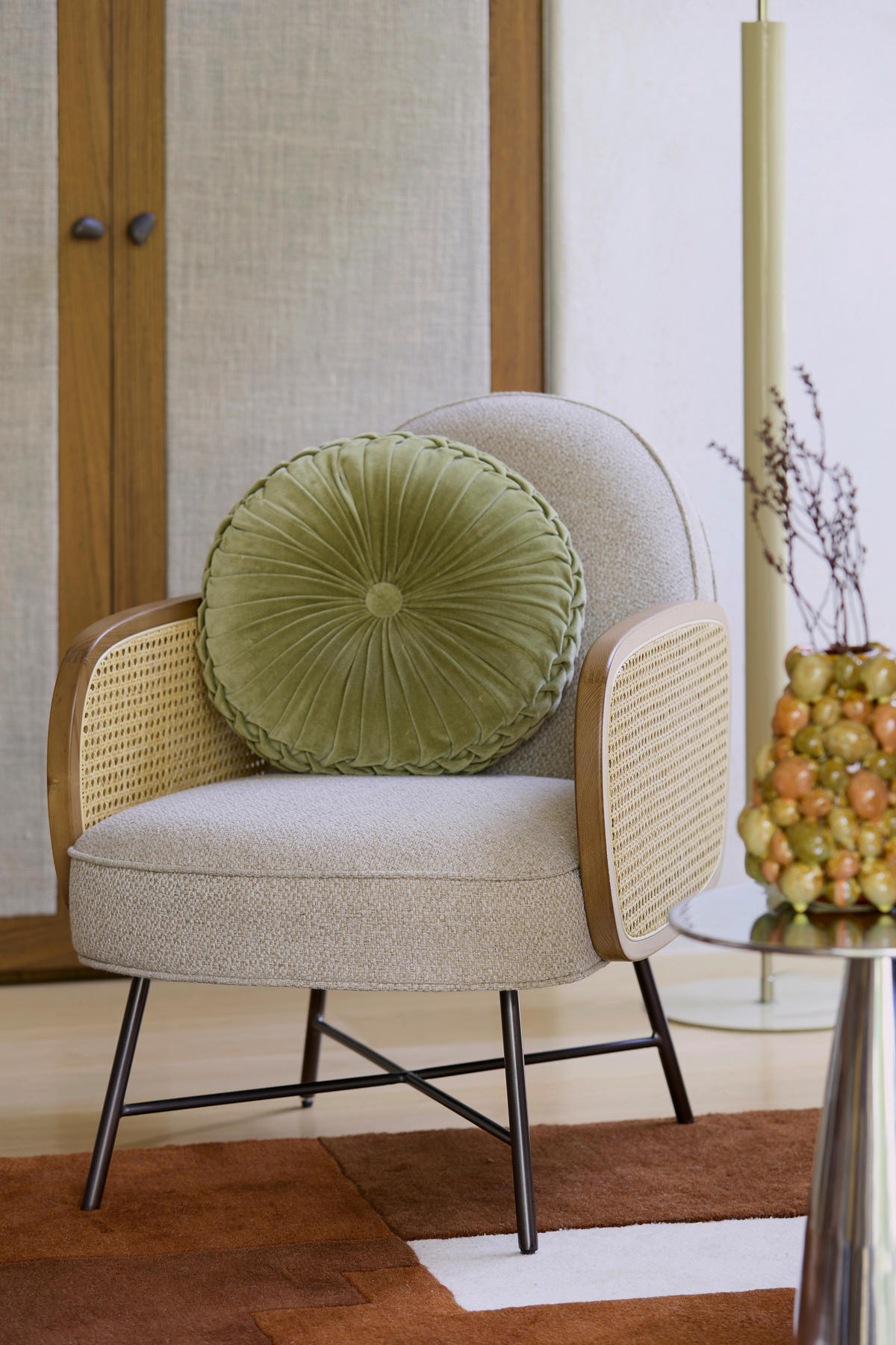 ZIERKISSEN 40 cm    - Olivgrün, LIFESTYLE, Textil (40cm) - Light & Living