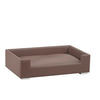 HUNDESOFA - Taupe/Chromfarben, KONVENTIONELL, Holz/Textil (91/57/25cm)