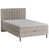 BOXBETT 120/200 cm  in Taupe  - Taupe/Schwarz, Design, Holz/Holzwerkstoff (120/200cm) - Stylife