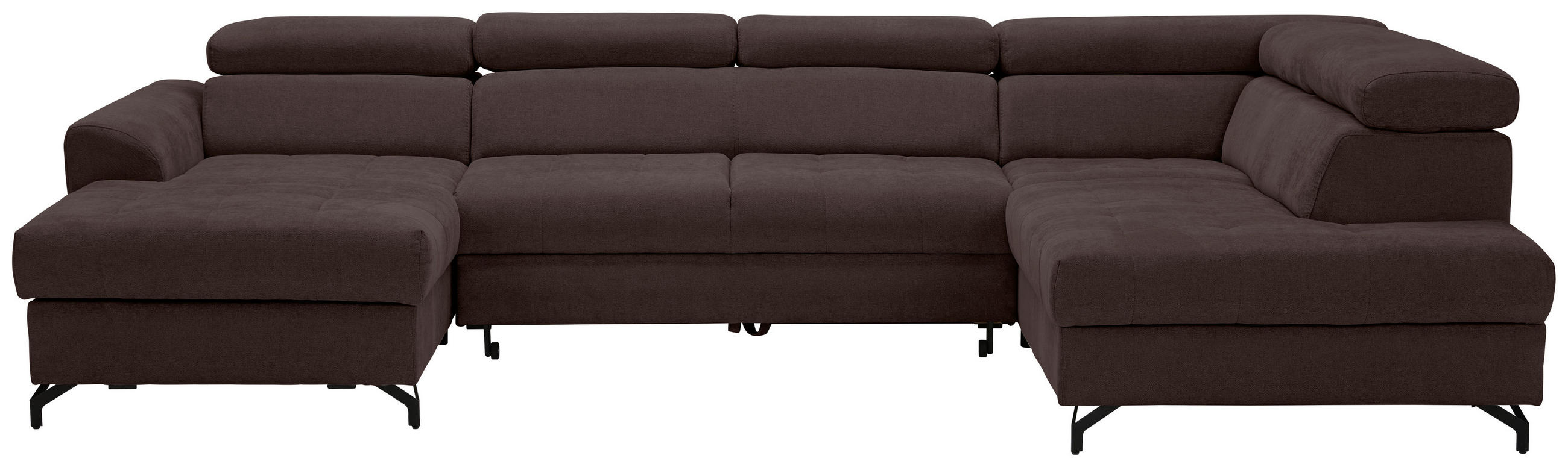 Stylife Wohnlandschaft Dunkelbraun 327x203 cm