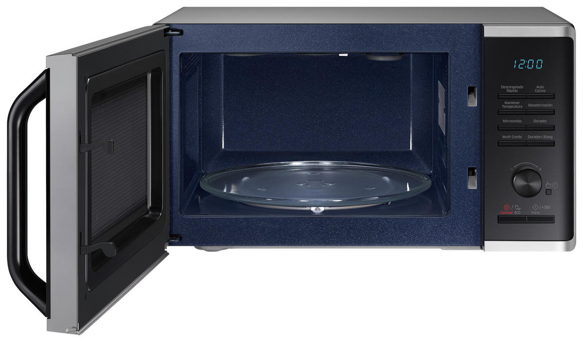 MIKROWELLE MG23K3515AS  - Silberfarben/Schwarz, Basics, Keramik/Kunststoff (49/27,5/39cm) - Samsung