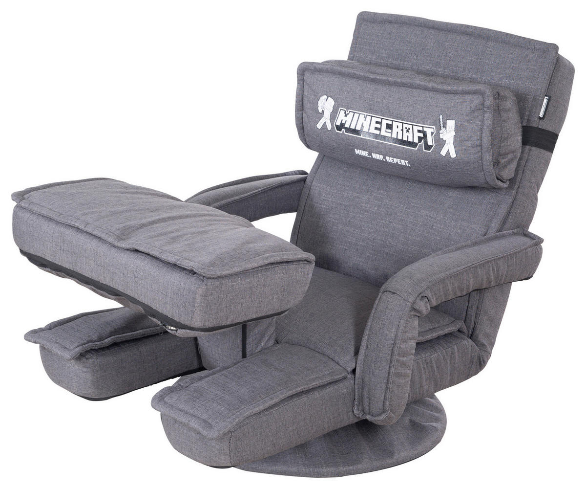 LOUNGESESSEL - Grau, MODERN, Textil/Metall (62/80/60cm) - Minecraft