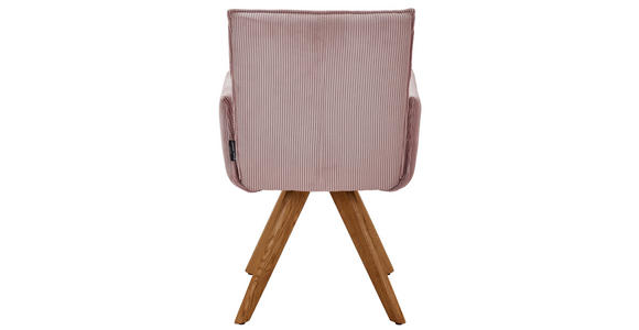 ARMLEHNSTUHL in Holz, Textil Altrosa - Wildeiche/Altrosa, Design, Holz/Textil (59/87/62cm) - Johann Jakob