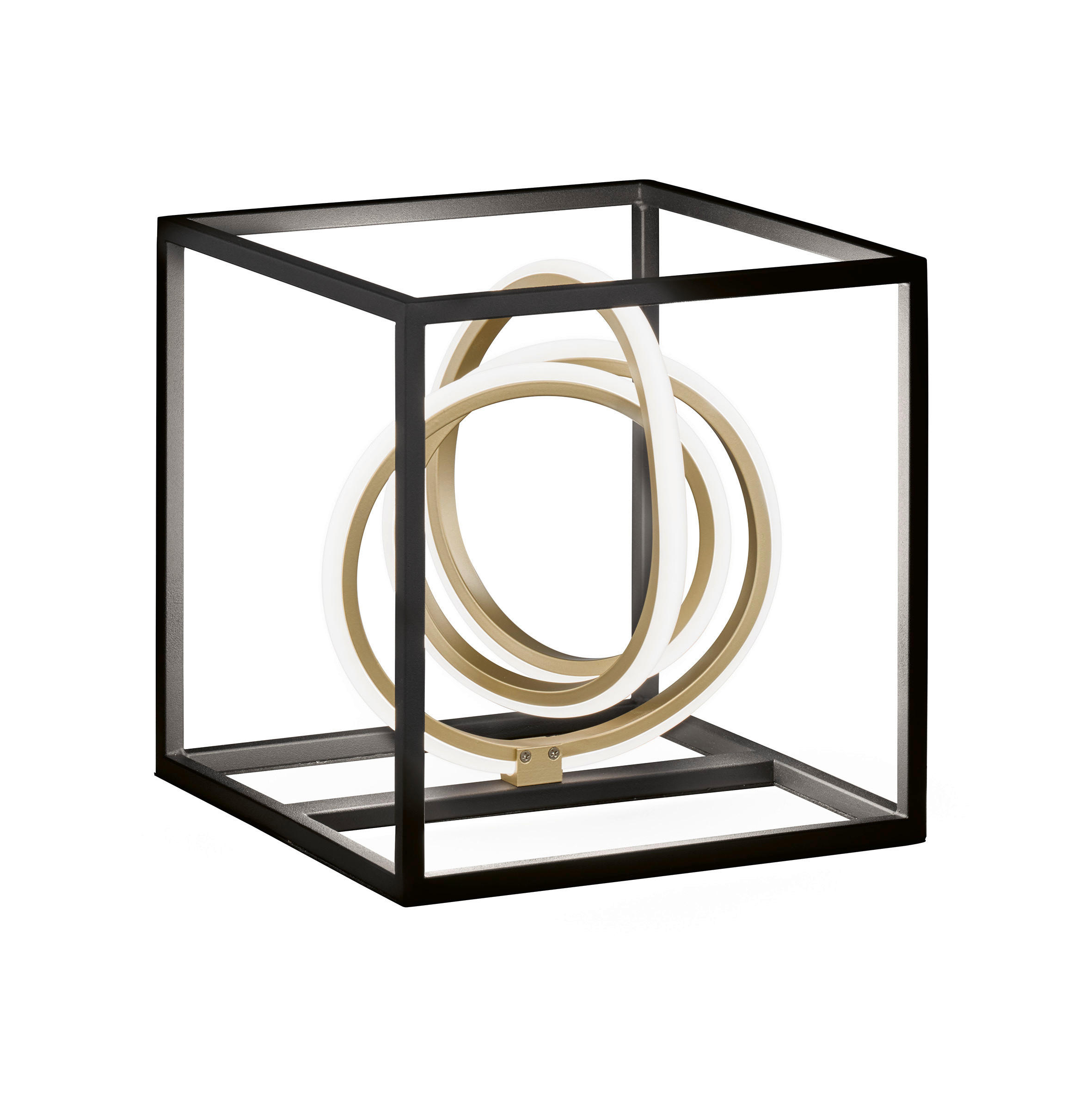 LED-TISCHLEUCHTE 25,00/25,00/25,50 cm   - Schwarz, Design, Metall (25,00/25,00/25,50cm)