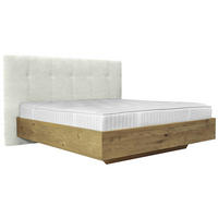 BOXSPRINGBETT 180/200 cm  in Wildeiche, Grauweiss  - Wildeiche/Grauweiss, Natur, Holz/Textil (180/200cm) - Valnatura
