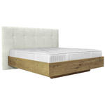 BOXSPRINGBETT 180/200 cm  in Wildeiche, Grauweiß  - Wildeiche/Grauweiß, Natur, Holz/Textil (180/200cm) - Valnatura