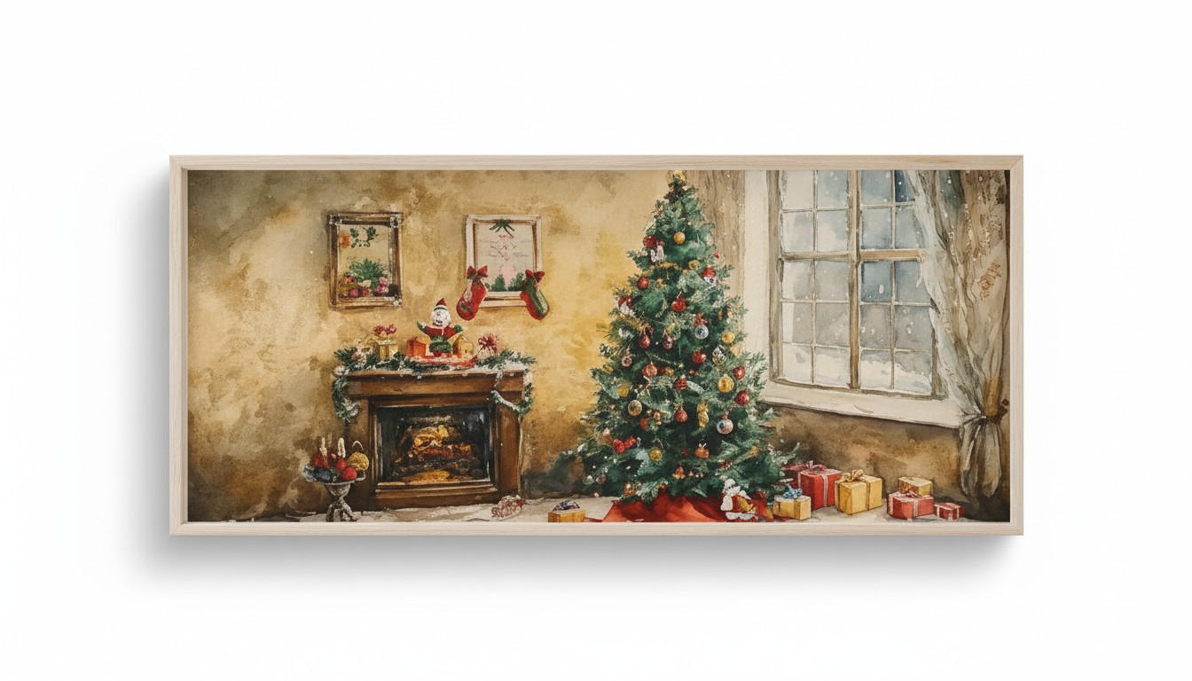 LEINWANDBILD Multicolor 120/50 cm  - Beige/Multicolor, Basics, Holz (120/50cm) - X-Mas