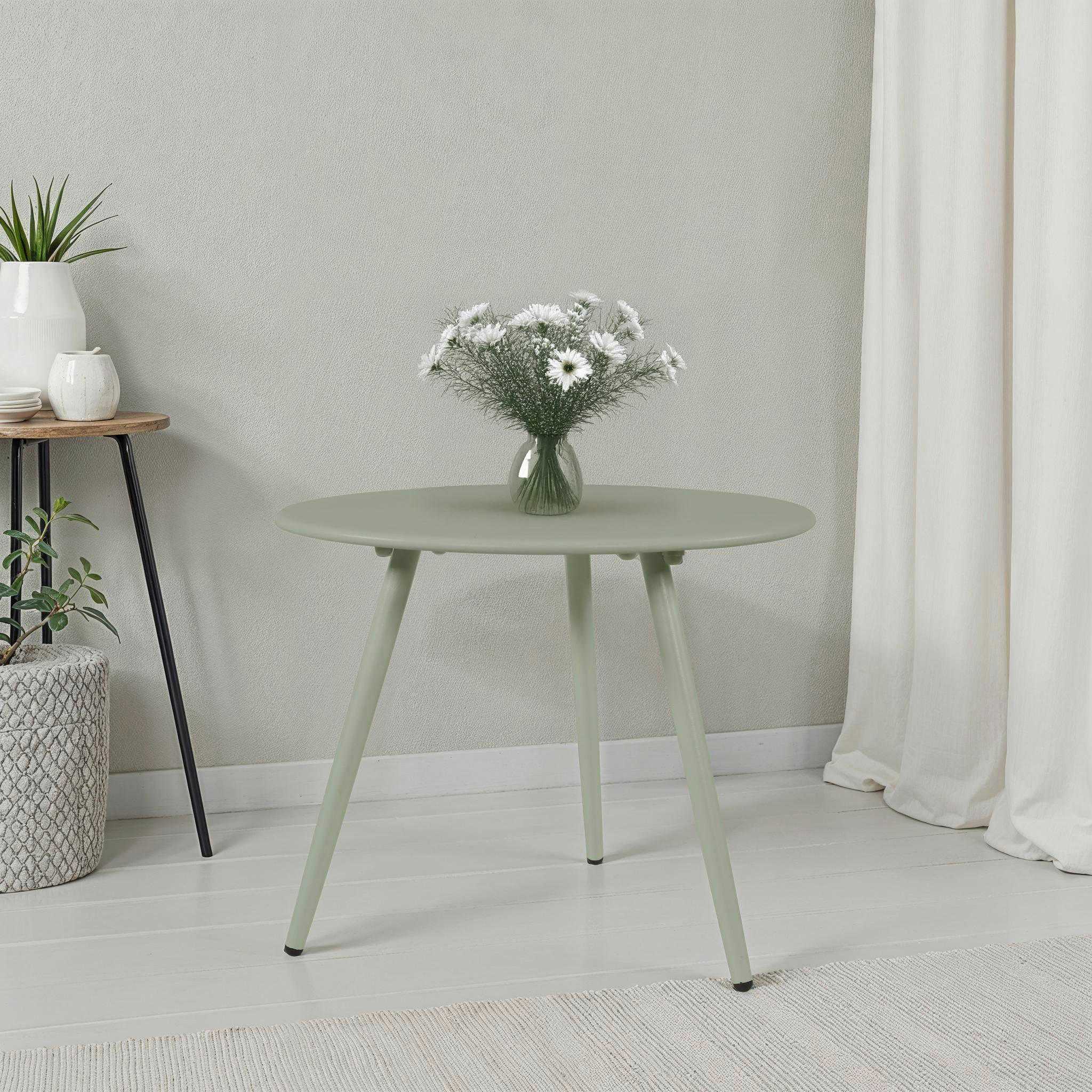 LOUNGETISCH  - Salbeigrün, MODERN, Metall (45/35cm) - Ambia Garden
