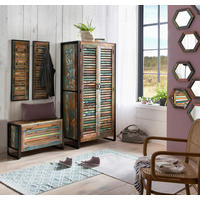 GARDEROBE 4-teilig  in 175/180/45 cm  - Multicolor/Schwarz, Design, Holz/Metall (175/180/45cm) - MID.YOU
