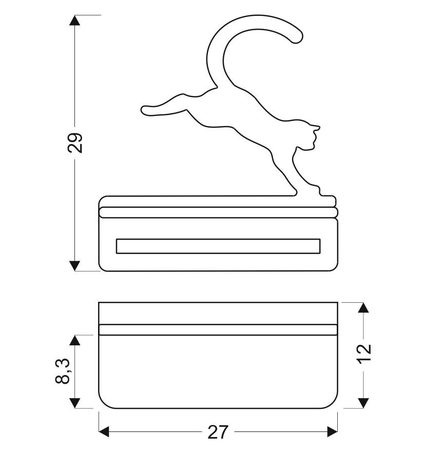 VÄGGLAMPA FÖR BARN Cat 27/12/29 cm   - svart, Basics, metall/trämaterial (27/12/29cm)