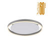 LED-DECKENLEUCHTE 39,3/39,3/5,3 cm   - Alufarben, Design, Kunststoff/Metall (39,3/39,3/5,3cm)