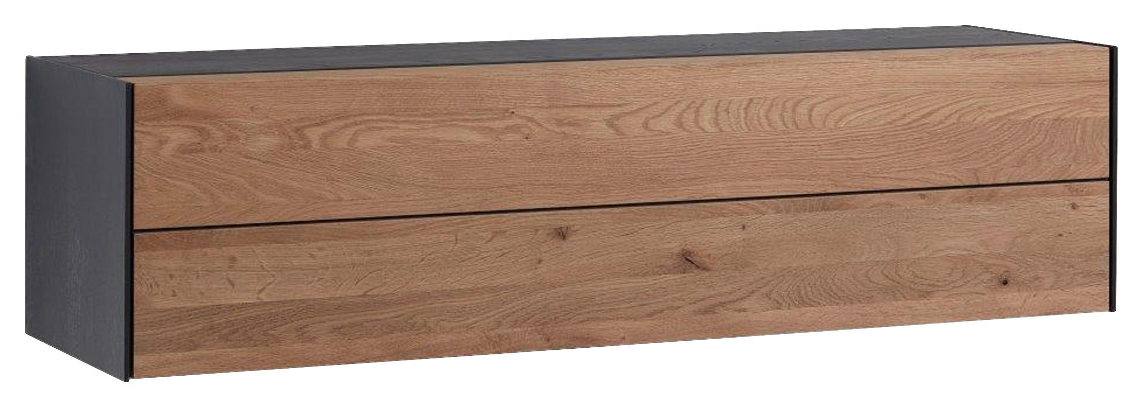 HÄNGEELEMENT Anthrazit, Eichefarben  136/35/39 cm  - Eichefarben/Anthrazit, KONVENTIONELL, Holz (136/35/39cm) - Schöner Wohnen