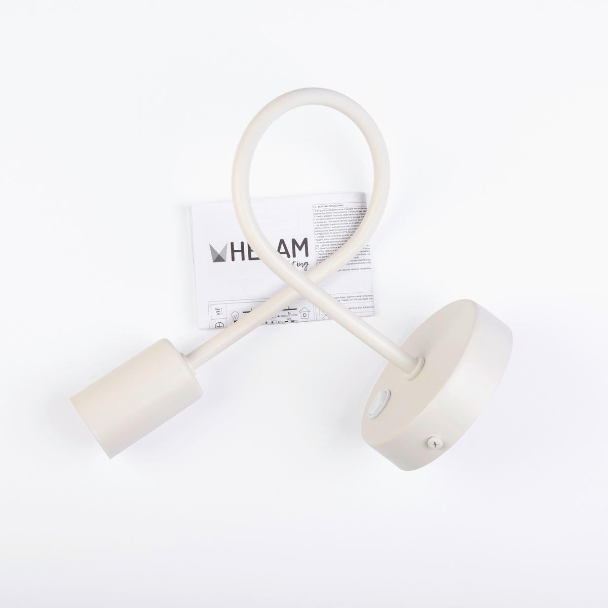 WANDLEUCHTE Oxford 20/20/24 cm  - Creme, Design, Metall (20/20/24cm)