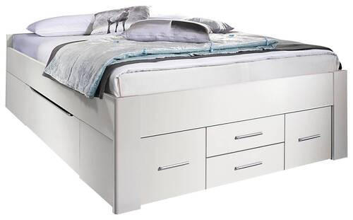 STAURAUMBETT 140/200 cm  in Weiß  - Weiß, MODERN, Holzwerkstoff (140/200cm) - Rauch Möbel