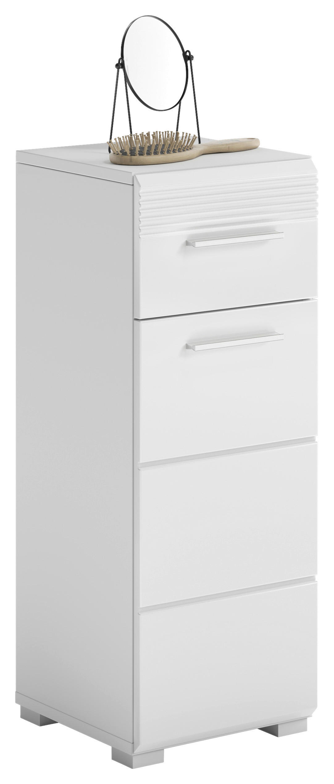 UNTERSCHRANK 30/79/31 cm   - Weiß Hochglanz/Weiß, MODERN, Holzwerkstoff/Kunststoff (30/79/31cm) - MID.YOU