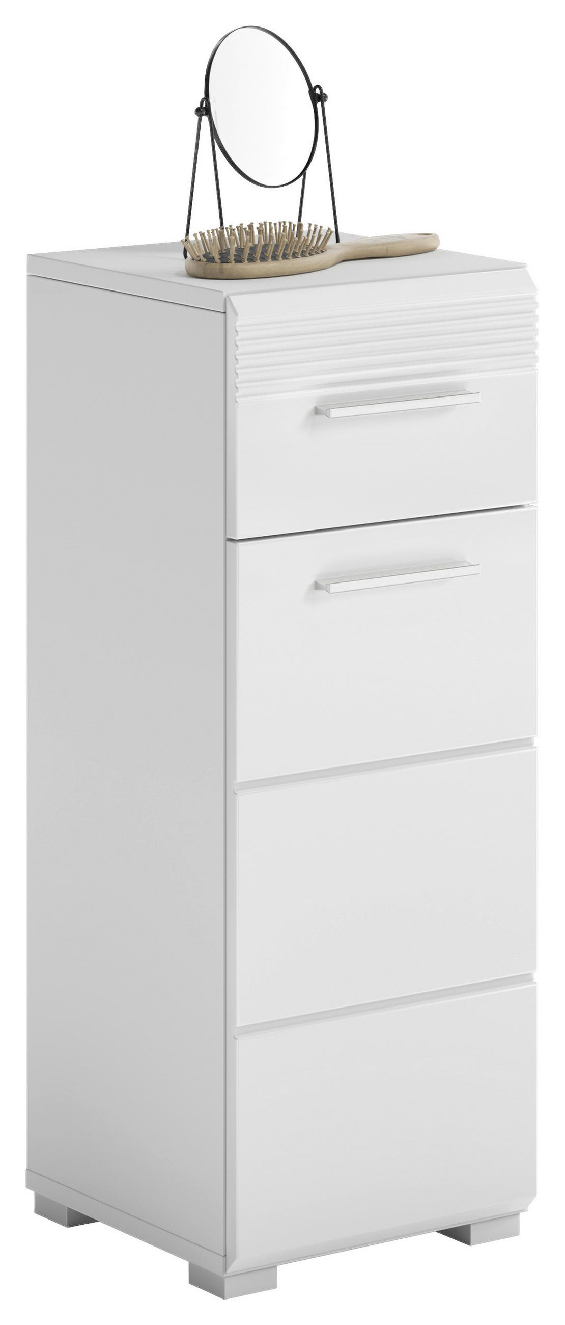 UNTERSCHRANK 30/79/31 cm   - Weiß Hochglanz/Weiß, MODERN, Holzwerkstoff/Kunststoff (30/79/31cm) - MID.YOU