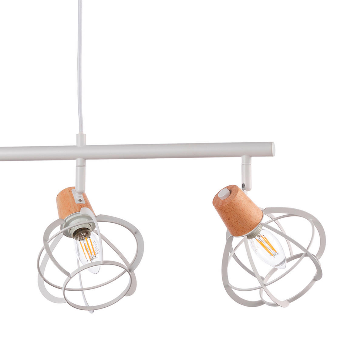 PENDELLEUCHTE 92/15/150 cm  - Weiß, KONVENTIONELL, Glas/Metall (92/15/150cm)