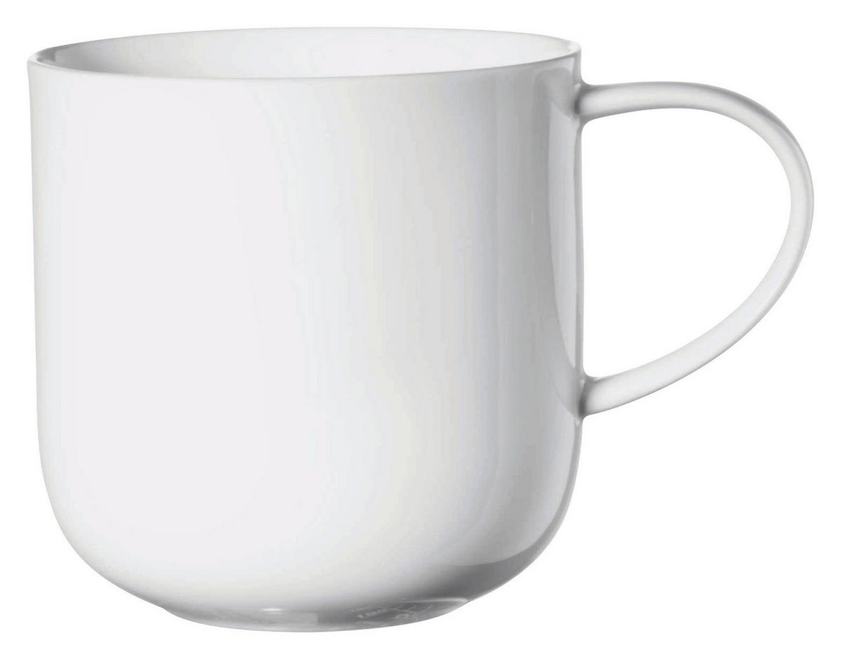 HRNČEK NA KÁVU keramika  - biela, Basics, keramika (9,2/9,5cm) - ASA