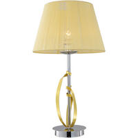 TISCHLEUCHTE Diva 23/23/50 cm   - Chromfarben/Goldfarben, KONVENTIONELL, Kunststoff/Metall (23/23/50cm)