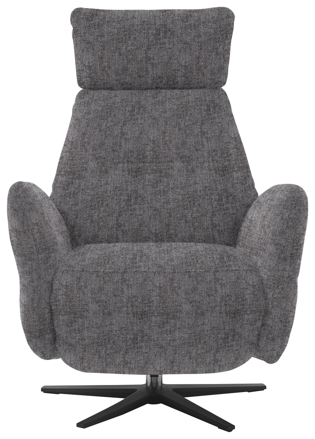 RELAXSESSEL in Textil Grau  - Schwarz/Grau, Design, Textil/Metall (78/113/90cm) - Dieter Knoll