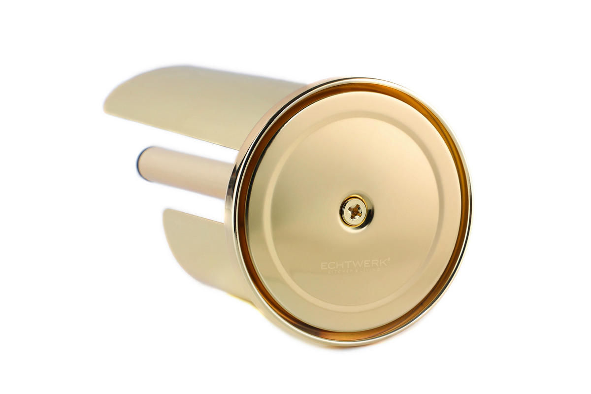 KÜCHENROLLENHALTER - Goldfarben, Basics, Metall (15,5/33cm) - Echtwerk