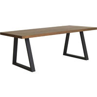 MATBORD i trä, metall 200/100/75 cm   - brun/svart, Design, metall/trä (200/100/75cm) - Best Price