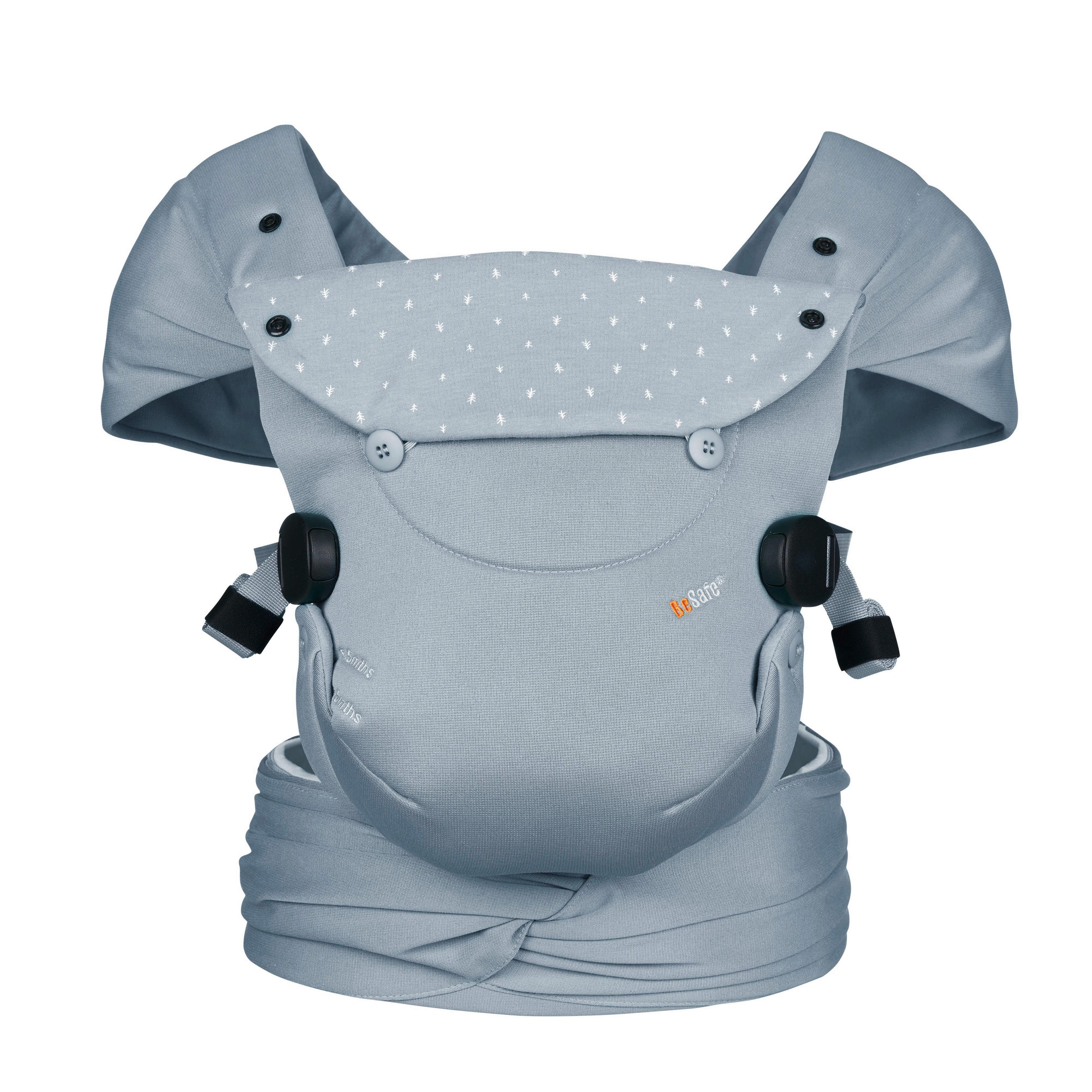 ERGONOMSKA NOSILJKA  NEWBORN HAVEN  - antracit, Basics, tekstil (0,8kg) - Besafe