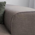 ECKSOFA in Plüsch Graubraun  - Graubraun/Blaugrau, Design, Kunststoff/Textil (152/288cm) - Xora