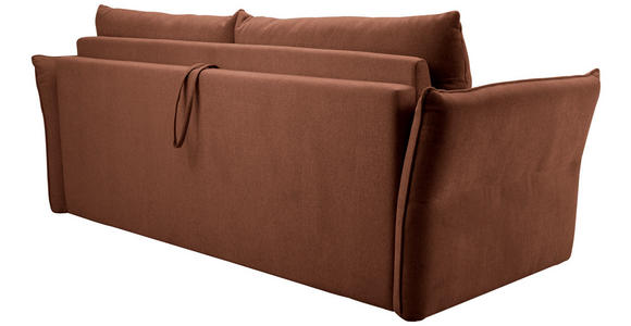 SCHLAFSOFA Webstoff Rostfarben  - Rostfarben/Schwarz, KONVENTIONELL, Kunststoff/Textil (220/89/104cm) - Carryhome