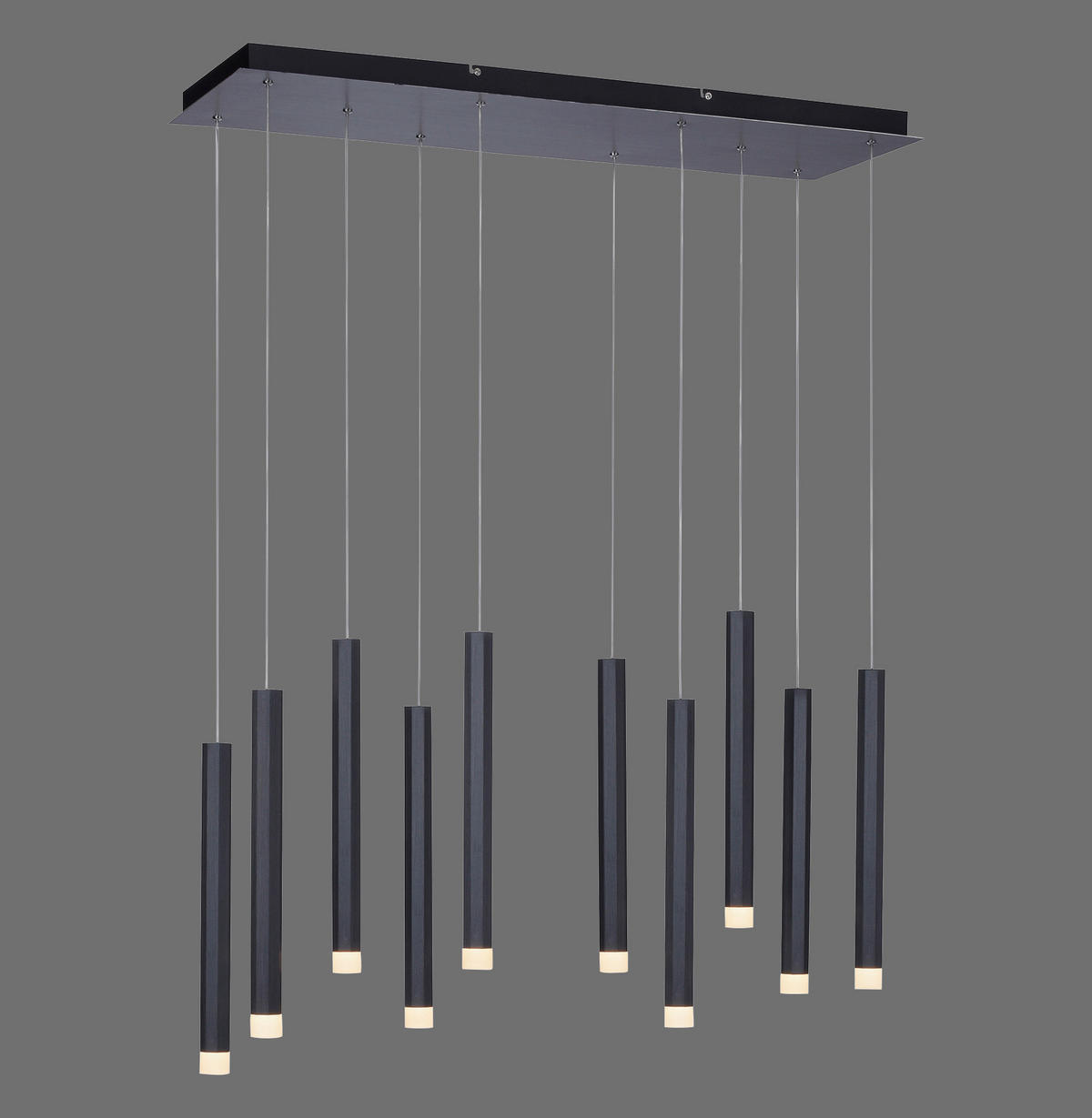 LED-HÄNGELEUCHTE Bruno 89/30/120 cm   - Schwarz, Design, Kunststoff/Metall (89/30/120cm)