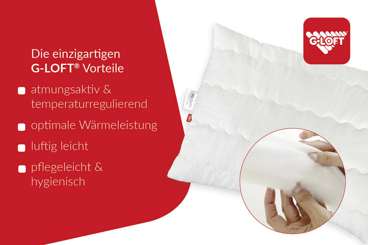 KOPFPOLSTER 70/90 cm   - Champagner, Basics, Textil (70/90cm) - Goldeck Austria