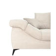 ECKSOFA Naturfarben Cord Rückenkissen, Armlehnenkissen, Rücken echt  - Schwarz/Naturfarben, KONVENTIONELL, Textil/Metall (332/231cm) - Carryhome