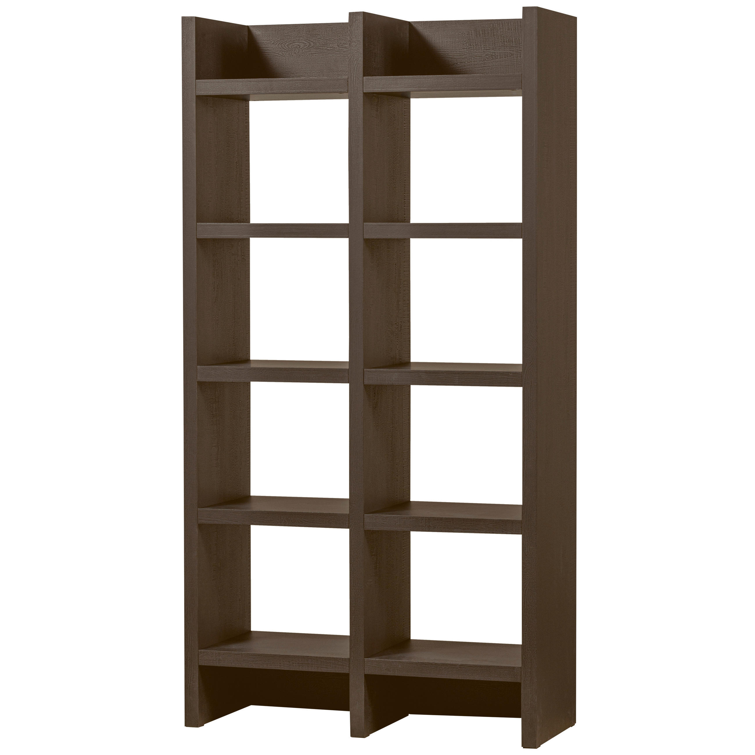 REGAL  100/195/40 cm Dunkelbraun  - Dunkelbraun, Design, Holzwerkstoff (100/195/40cm) - Livetastic