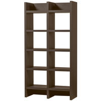 REGAL  100/195/40 cm Dunkelbraun  - Dunkelbraun, Design, Holzwerkstoff (100/195/40cm) - Livetastic
