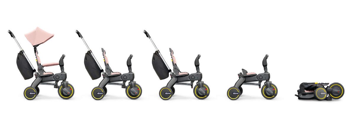 DREIRAD Liki Trike S3  - Hellrosa, Basics, Kunststoff/Metall (33,9/33,9/25,1cm) - Doona