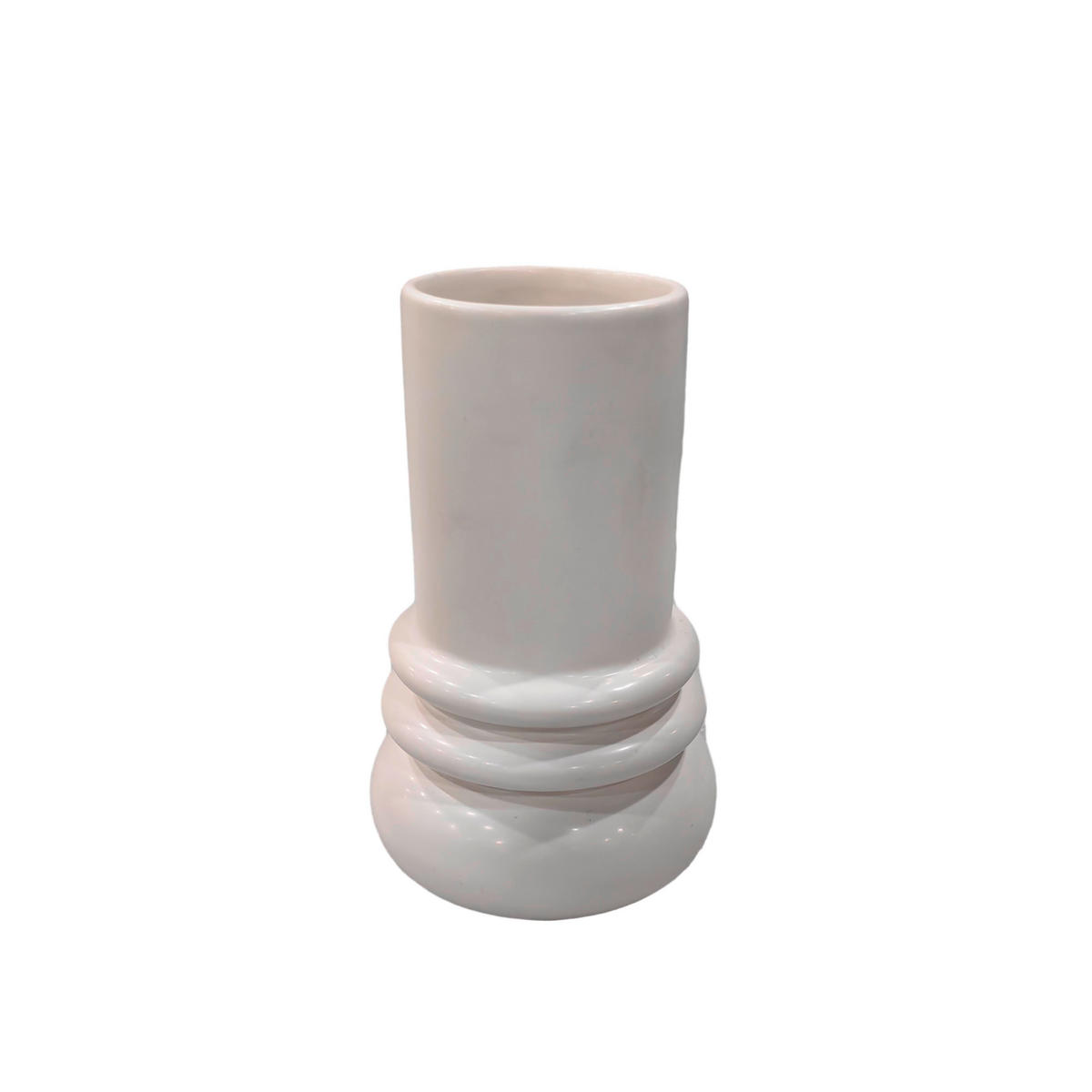 VASE 18 cm  - Weiß, Trend, Keramik (10,5/18cm) - Ambia Home