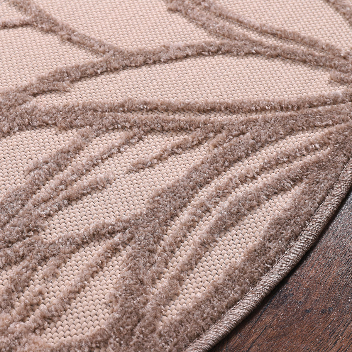 OUTDOORTEPPICH 200 cm Floral Beige, Creme  - Beige/Creme, LIFESTYLE, Kunststoff/Textil (200cm) - Novel