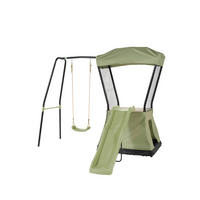 SPIELHAUS  - Schwarz/Naturfarben, KONVENTIONELL, Holz/Kunststoff (253/268/216cm) - EXIT Toys