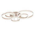 LED-DECKENLEUCHTE 100/56/22 cm   - Cappuccino, Design, Kunststoff/Metall (100/56/22cm) - Novel