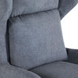 OHRENSESSEL Flachgewebe Dunkelgrau  - Dunkelgrau/Schwarz, KONVENTIONELL, Textil/Metall (75/111/83cm) - Carryhome