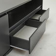 LOWBOARD  in 180/55/48 cm  - Anthrazit/Schwarz, Design, Holzwerkstoff/Kunststoff (180/55/48cm) - Carryhome