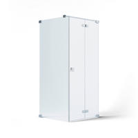 DUSCHKABINE 80/200/80 cm  in Chromfarben  - Chromfarben, MODERN, Glas/Metall (80/200/80cm) - Schöner Wohnen