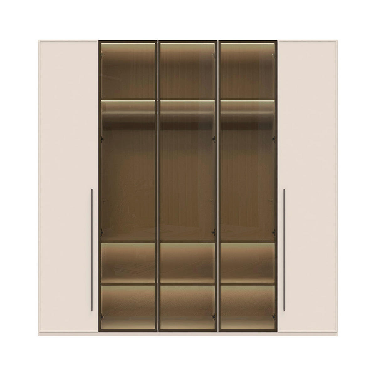 ORMAR SA KLASIČNIM VRATIMA  227/224/56 cm  - Dizajnerski, staklo/pločasti materijal (227/224/56cm)