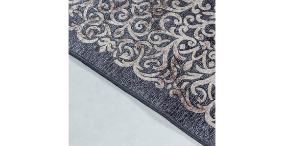 FLACHWEBETEPPICH 80/150 cm Fiesta Schwarz - Schwarz, Design, Leder/Textil (80/150cm) - Novel