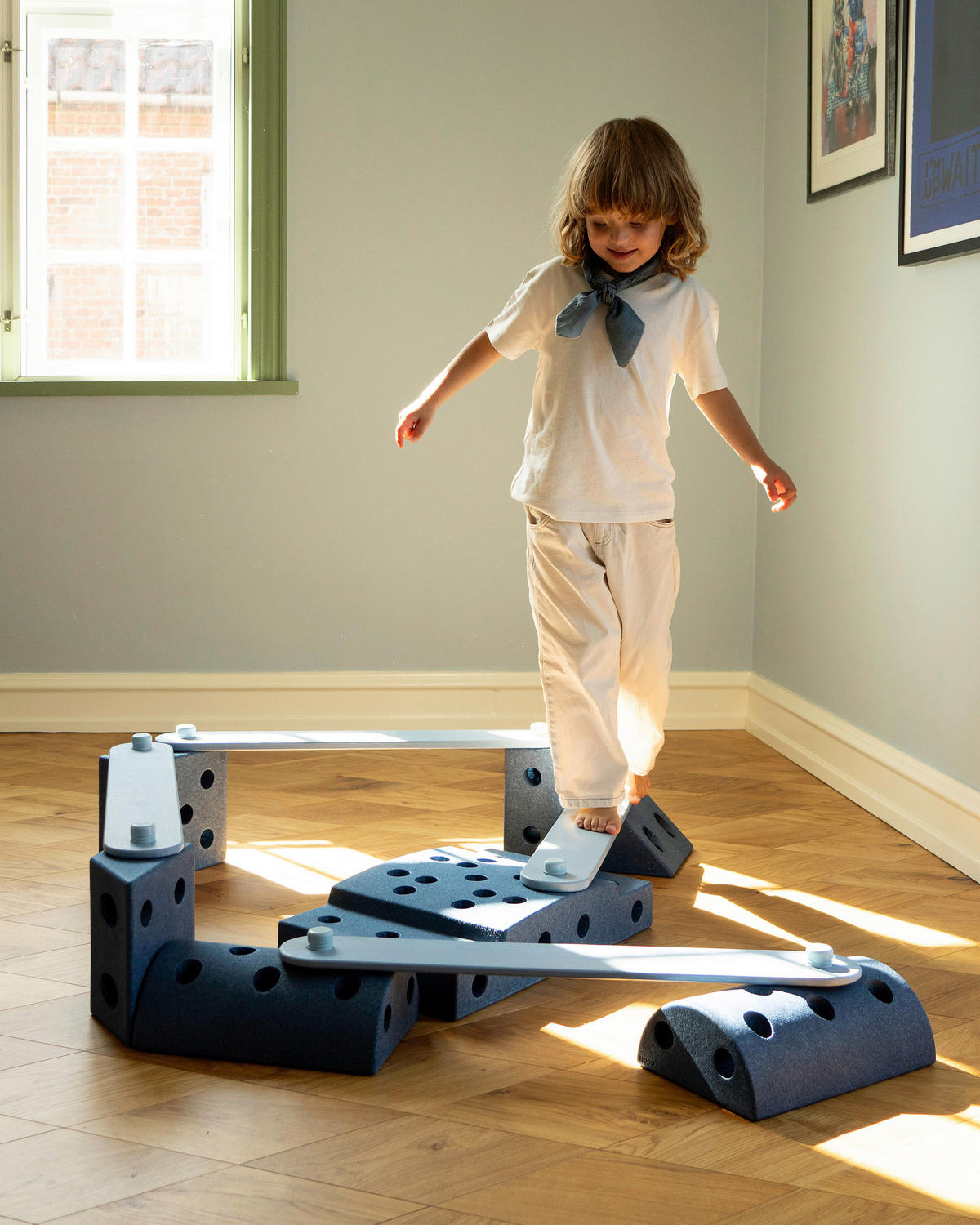 KONSTRUKCIJSKA IGRAČKA  MODU Balance Tracks & Beams  - Basics, drvo/plastika (70/10/1.4cm) - MODU