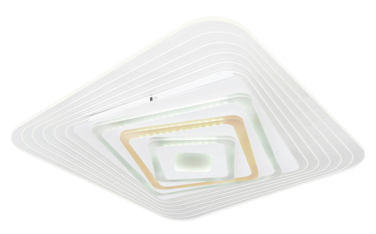 LED-DECKENLEUCHTE 50/50/6,5 cm   - Weiß, Basics, Kunststoff/Metall (50/50/6,5cm)
