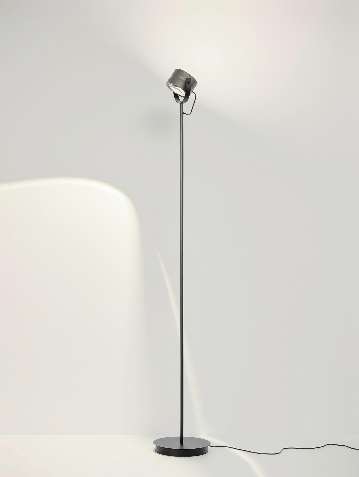 LED-STEHLEUCHTE MIKA 24/155 cm   - Bronzefarben, Design, Metall (24/155cm) - elements by BANKAMP
