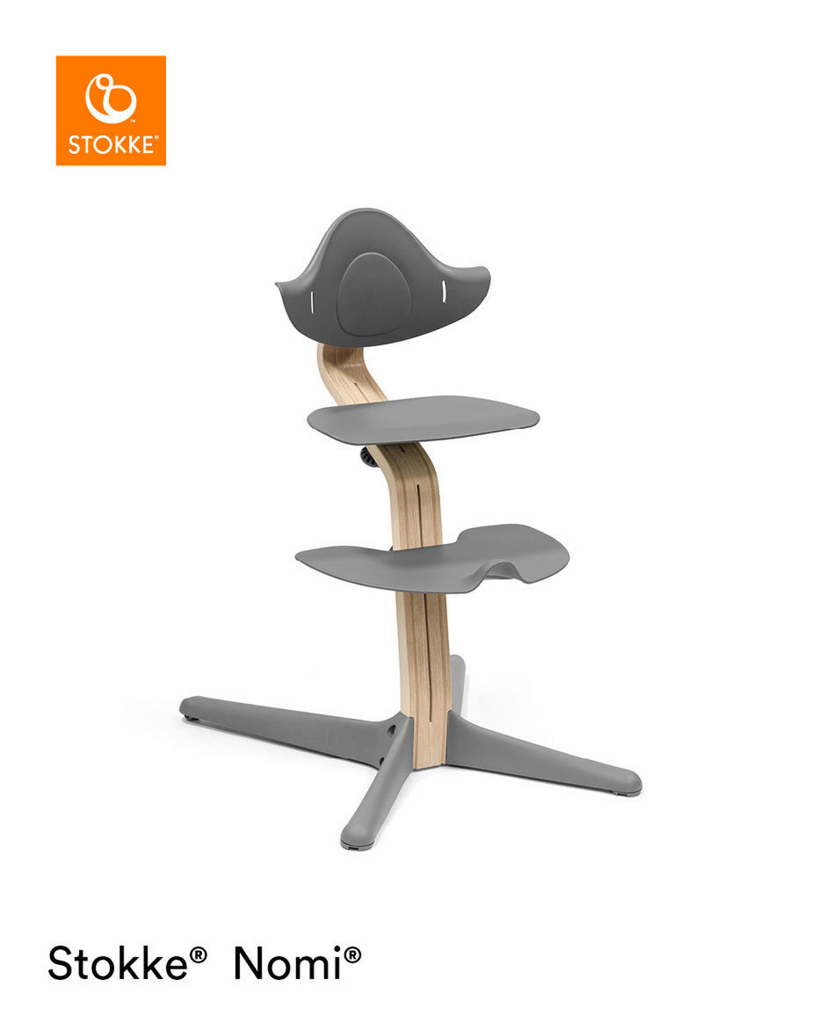 HOCHSTUHL Nomi Naturfarben, Grau  - Naturfarben/Grau, Basics, Holz (52/83,50/59cm) - Stokke