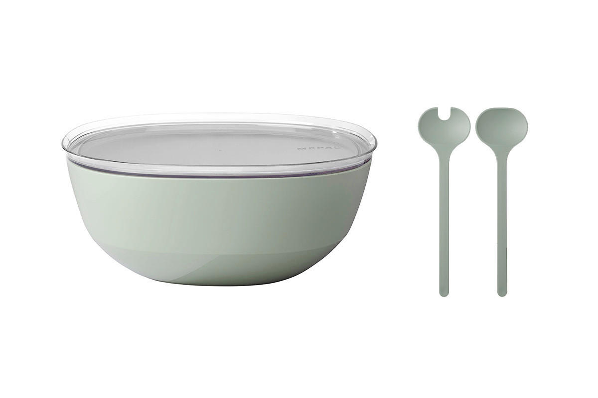 SALATSET  Silueta 2-teilig  - Salbeigrün, KONVENTIONELL, Kunststoff (30,1/12,7cm) - Mepal